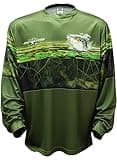 Bigfish BASS Panel Olive UPF50 Long Sleeve Performance Fishing Shirt (3X-Large)