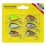 TRUSCEND Crankbaits Fishing Lures Hard Swimbait for Bass Trout Crappie Crank Baits Freshwater and Saltwater