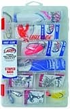 EAGLE CLAW LAZER SHARP STRIPED BASS SALTWATER TACKLE KIT, 33 PIECES, CONTAINS ASSORTMENT OF HOOKS, SINKERS AND TACKLE FOR SALTWATER STRIPED BASS