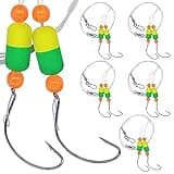 Pompano-Rigs-for-Surf-Fishing-Saltwater-Gear with Double Circle & Wide Gap Hook-6-Pack Surf Fishing Tackle