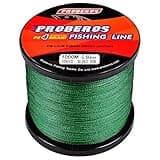 BAIKALBASS Braided Fishing Line 4 Strands Strong Multifilament PE Braid Wire for Saltwater 328Yard/300M 100LB Green