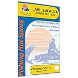 Eufaula Fishing Map, Lake-North (North of HWY 9 Bridge) Fishing Map