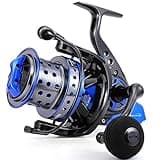 Sougayilang Spinning Reels 10000 Series Surf Fishing Reels, Ultra Smooth Powerful with CNC Aluminum Spool, Inshore & Offshore Saltwater Fishing