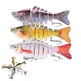 Fishing Gear - Bionic Swimming Bait, Probero Bionic Swimming Bait, Robotic Fishing Lures for Freshwater, 3D Bionic Swimming Lure Swims Just Like A Real Injured Bait Fish (3PCS-C)