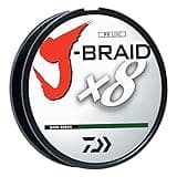 Daiwa J-BRAIDX8, Filler Spool, Dark Green, Mono Dia.= 20lb.