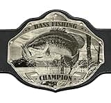 Undisputed Belts Fishing Championship Belt Trophy - Black - Large