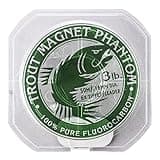 Trout Magnet Phantom 100% Fluorocarbon Fishing Leader Line, 50M (2lb, 3lb, 4lb Test), 3lb, 6X Tippet, (87480),Silver