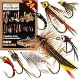 RoxStar Fly Shop Trophy Trout 24pk Top Wet & Dry Flies for Trout. Proven Nationwide to Catch Fish! Tied in-House Never Outsourced Fly Fishing Gift