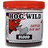 Magic Bait Catfish Hog Wild Chicken Blood Dip Bait, 10-Ounce, Red