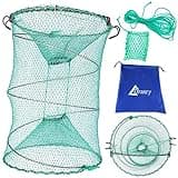 Drasry Fishing Bait Trap for Crawfish Shrimp Net Portable Accessories 15.7in x 11.8in (30cm x 40cm) 0.28 Inch Mesh Collapsible Fish trap (1PCS)