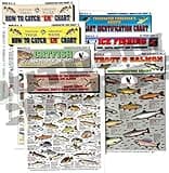 Fishermen's Freshwater Fish Identification Set - Waterproof Quick Reference Guide | Portable & Built to Last | Double-Sided & Easy to Read