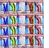 20 Packs Fish WOW!® Fishing Feather Rig Rockfish Rock Cod Rig 5/0 Hooks - Mix Assorted Colors