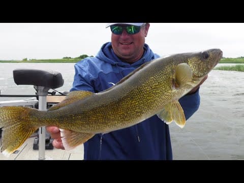 How can I catch walleyes at Devils Lake?
