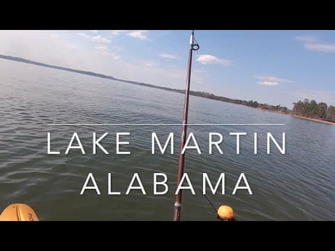 What are the best bass fishing spots on Lake Martin in February?