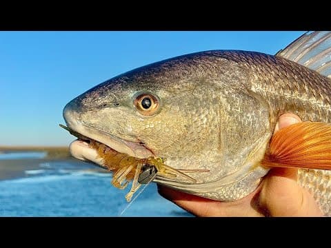 What is the best artificial lure for fishing red drum in the lower Chesapeake Bay in late February when the water temperature is 45°F?