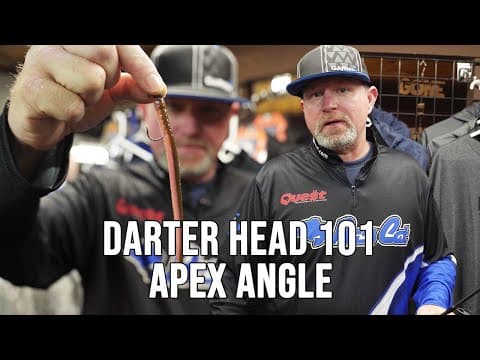 How do I choose the right size darter head for fishing?