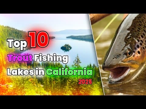 What are the best places to fish for trout in California?