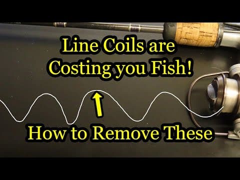 How can I straighten the coils in my thin clear line?