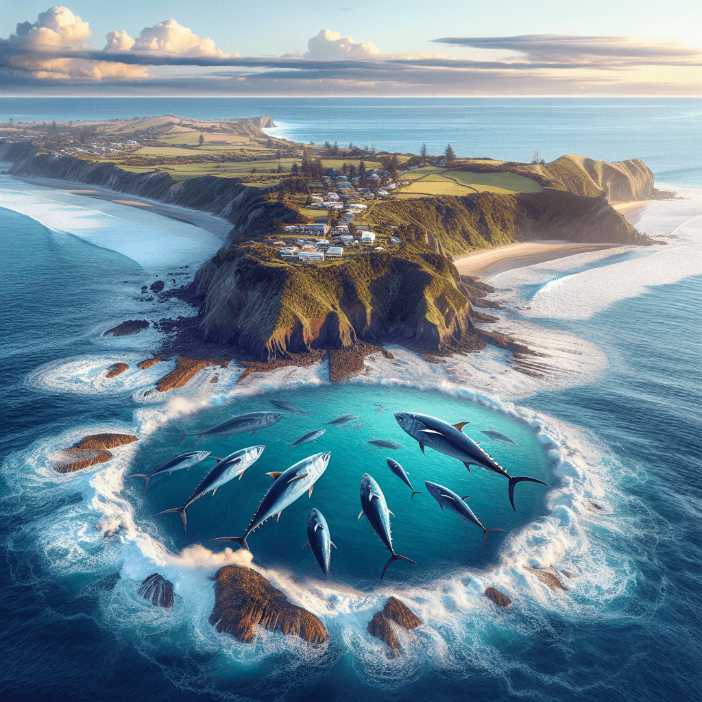 Where should I target southern bluefin tuna off Blackhead Beach, Central Hawke’s Bay?