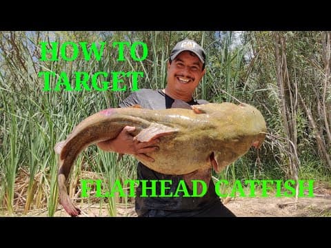 How can I catch flathead catfish in Texas using nightcrawlers?