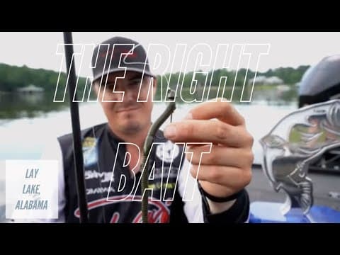 What lure should I use for bass fishing at Lay Lake in May?