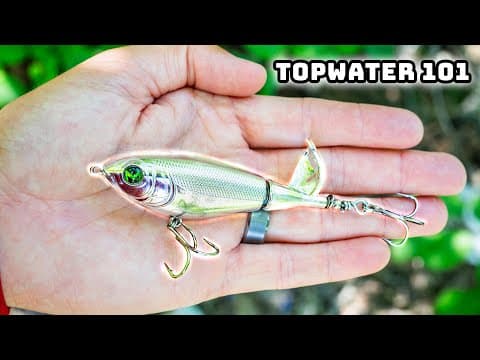 How do I fish top water lures?