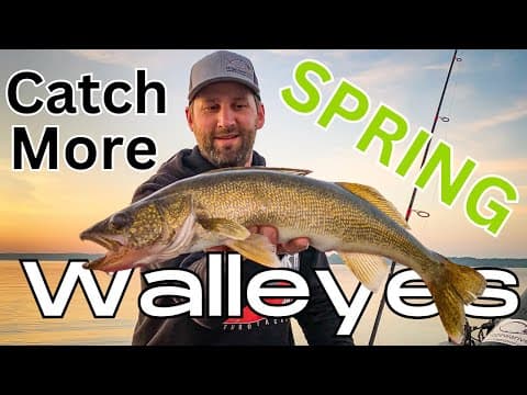 Where are walleye located in clear northern Minnesota lakes when water temperatures are 60 degrees?