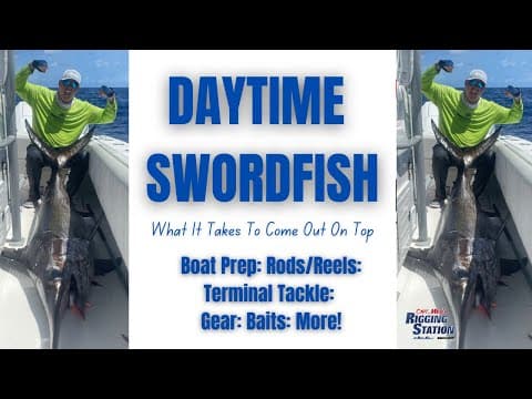 What tackle is ideal for swordfish fishing?