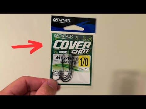 What is the best worm hook for a 6-inch Roboworm in heavy cover?