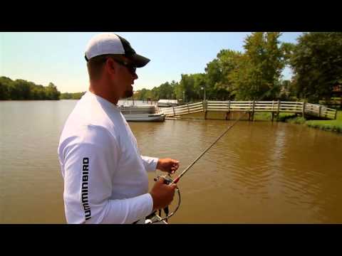What color crawfish pattern should I use in a clear reservoir with carp, snakehead, and tilapia?